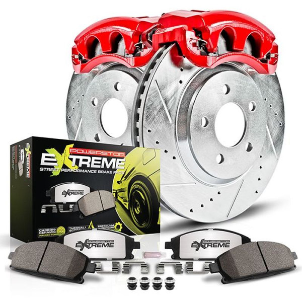 Power Stop 03-04 Infiniti G35 Rear Z26 Street Warrior Brake Kit w/Calipers - KC5303-26
