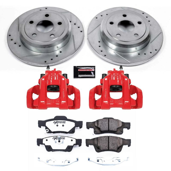 Power Stop 11-17 Dodge Durango Rear Z36 Truck & Tow Brake Kit w/Calipers - KC5950-36