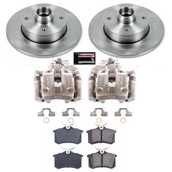 Power Stop 90-92 Volkswagen Corrado Rear Autospecialty Brake Kit w/Calipers - KCOE370