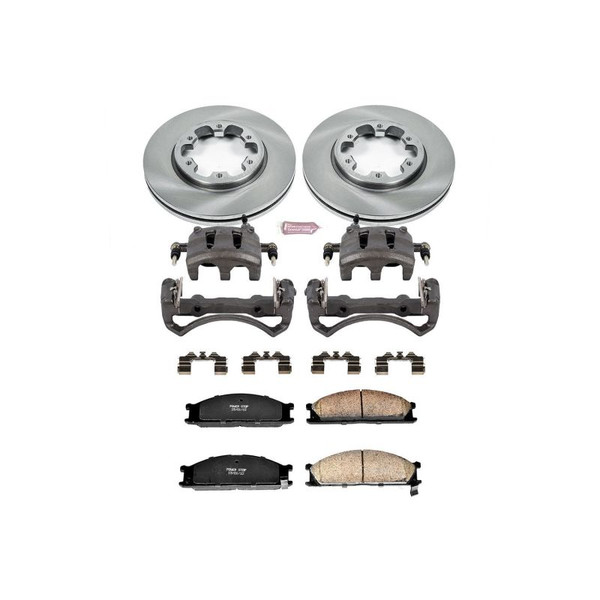 Power Stop 93-94 Nissan D21 Front Autospecialty Brake Kit w/Calipers - KCOE4837A