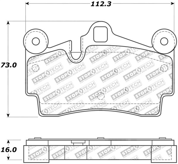 StopTech Street Touring Brake Pads - 308.09780