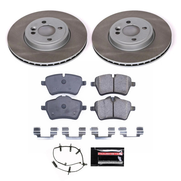 Power Stop 07-08 Mini Cooper Front Semi-Coated Rotor Kit - SC5784
