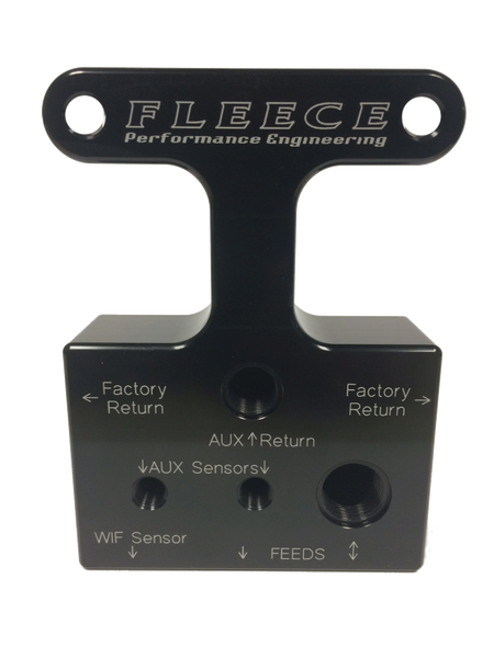 Fleece Performance 07.5-09 Dodge 6.7L Cummins 3rd Gen Fuel Distribution Block - FPE-FFD-RF-3G-67