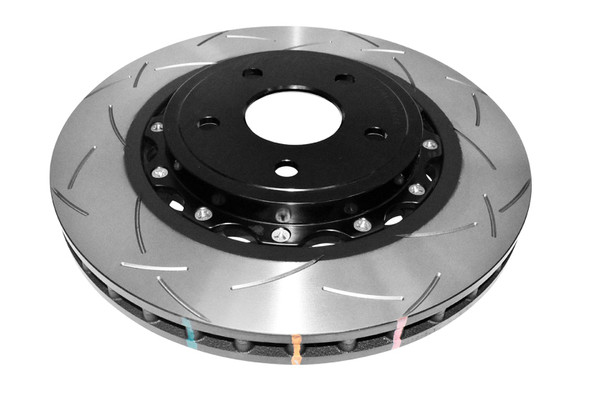 DBA 06-10 Jeep Grand Cherokee SRT8 5000 Series Uni-Directional Slotted Front Rotor w/Black Hat - DBA52532BLKS