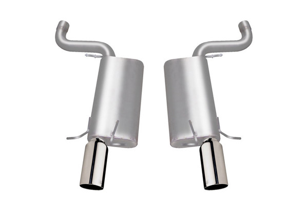 Gibson 06-08 Cadillac STS V 4.4L 2.5in Axle-Back Dual Exhaust - Stainless - 616000