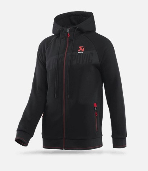 Akrapovic Mens Corpo Zip Hoodie Black - M - 802056