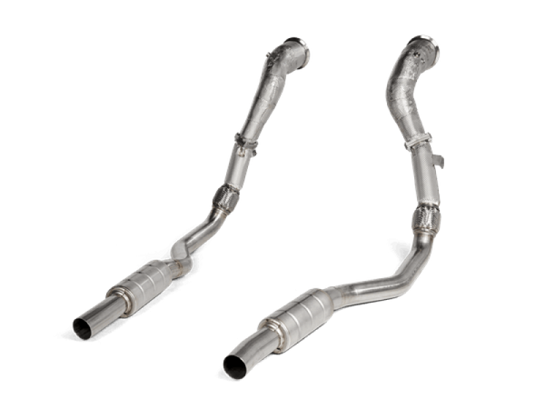 Akrapovic 2020 Audi RS6 Avant (C8) DownPipe (SS) w/Link Pipe Set (Does Not Fit w/L-AU/SS/6) - DP/L-AU/SS/1