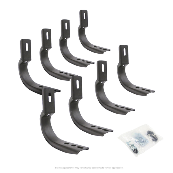 Go Rhino 19-20 Chevrolet Silverado 1500 Brackets for OE Xtreme Cab Length SideSteps - 6840475
