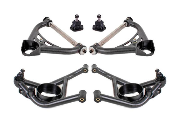 BMR 70-81 GM F-Body / 75-79 GM X-Body Non-Adjustable A-Arm Kit - Black Hammertone - AAK321H