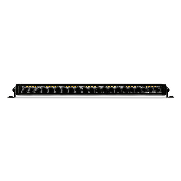 Go Rhino Xplor Blackout Combo Series Sgl Row LED Light Bar w/Amber (Side/Track Mount) 20.5in. - Blk - 751052012CSS