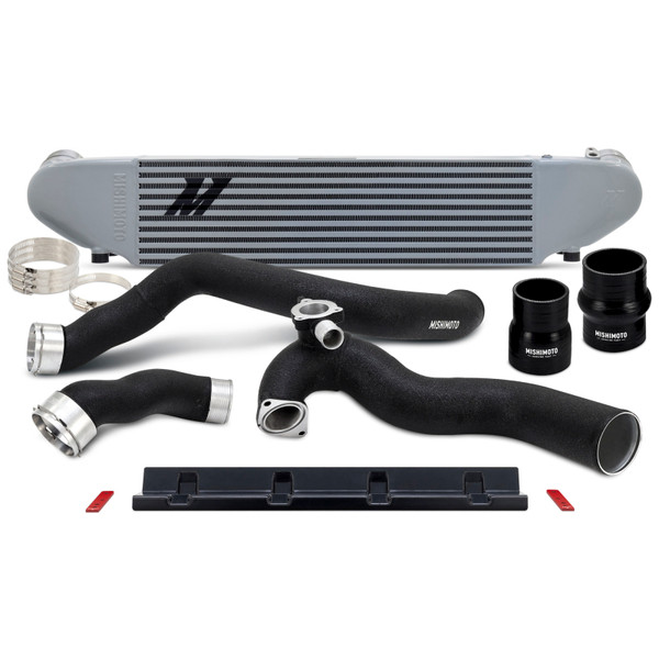 Mishimoto 2024+ Ford Mustang 2.3L EcoBoost Performance Intercooler Kit -  Silver/Black - MMINT-MUS4-24KSLBK