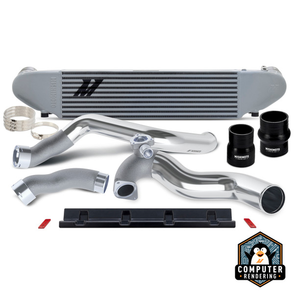 Mishimoto 2024+ Ford Mustang 2.3L EcoBoost Performance Intercooler Kit -  Silver/Polished - MMINT-MUS4-24KSLP