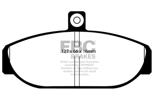EBC 85-93 Volvo 740 2.1 (Girling) Redstuff Front Brake Pads - DP3435C