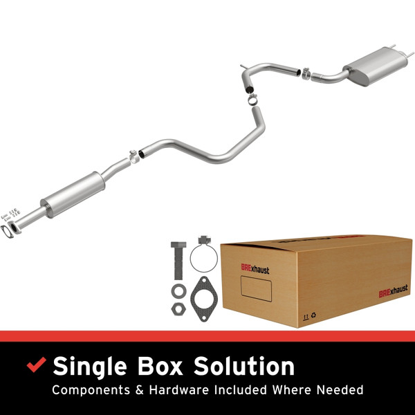 BRExhaust 16-24 Chevrolet Malibu 1.5L Direct-Fit Replacement Exhaust System - 106-0948