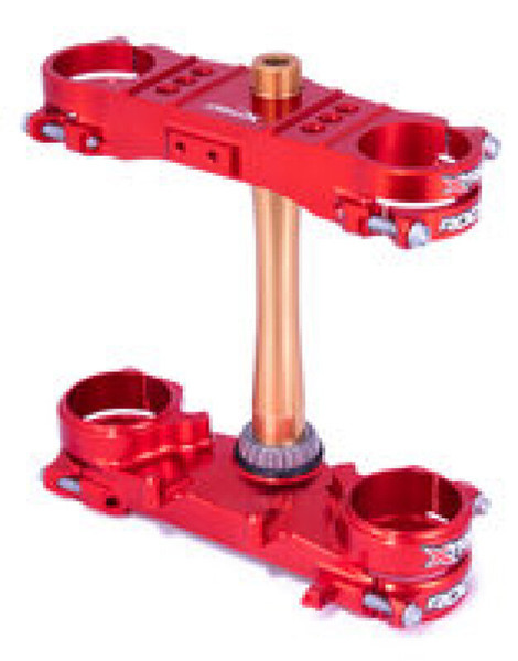 XTrig 21+ Honda CRF 250 R/ CRF 450 R ROCS Tech Triple Clamp 22 mm. Offset M12 - Red - 501330101401