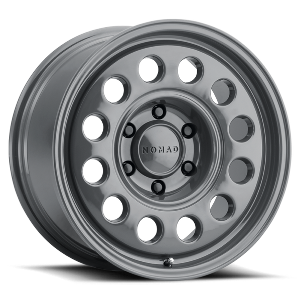 Nomad N501UG Convoy 17x8.5in / 6X135 BP / 25mm Offset / 87.1mm Bore - Utility Gray - N501UG-78565+25
