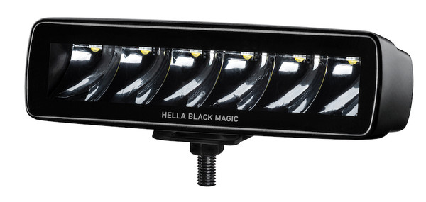 Hella Universal Black Magic 6 L.E.D. Mini Light Bar - Spot Beam - 358176211