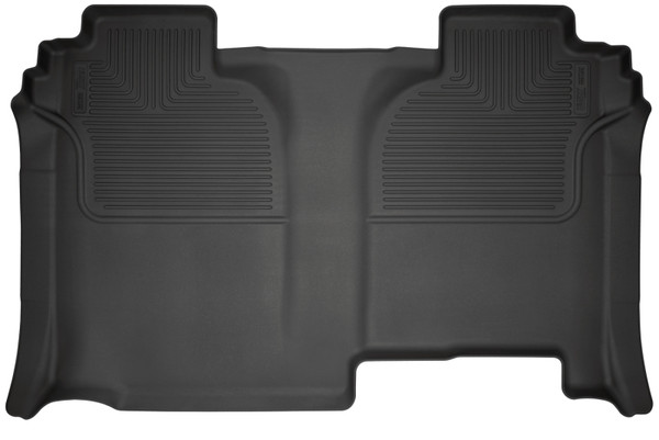Husky Liners 19-23 Chevrolet Silverado 1500 CC WeatherBeater Black 2nd Row Floor Liners - 14221