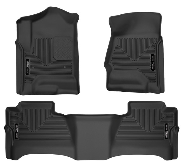 Husky Liners 14 Chevrolet Silverado/GMC Sierra WeatherBeater Black Front & 2nd Seat Floor Liners - 98231