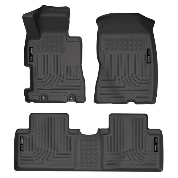 Husky Liners 06-11 Honda Civic (4DR) WeatherBeater Combo Black Floor Liners - 98411