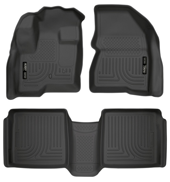 Husky Liners 09-12 Ford Flex/10-12 Lincoln MKT WeatherBeater Combo Black Floor Liners - 98741