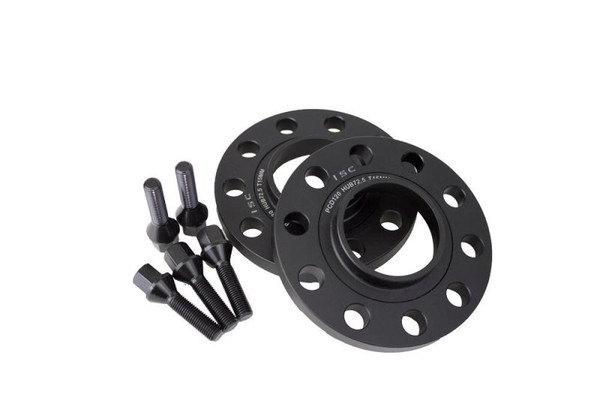 ISC Suspension BMW 5x120 Hub Centric (72.5 Hub Bore) Wheel Spacers 20mm Black (Pair) - WSBMW20B