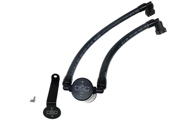 J&amp;L 2015-2024 Ford Edge Sport/ST Passenger Side Oil Separator 3.0 - Black Anodized - 3031P-B