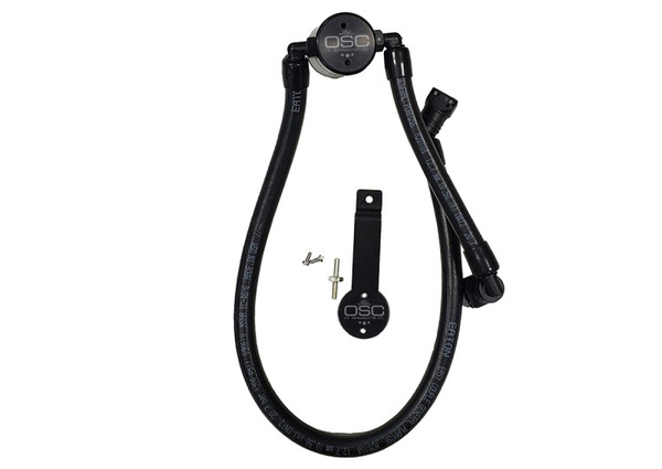 J&L Oil Separator 3.0 Passenger Side 2011-14 Mustang GT/12-13 Boss 302 Remote Mount - Black Anodized - 3041P-B