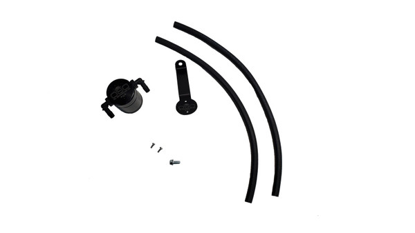 J&amp;L 19-24 Ford/Lincoln SUV &amp; Trucks w 2.0 EcoBoost Driver Side Oil Separator 3.0 - Black Ano - 3044D-B