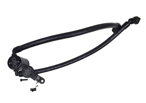 J&amp;L 2020-2025 Ford Explorer 3.0L EcoBoost Oil Separator 3.0 Passenger Side - Black Anodized - 3052P-B