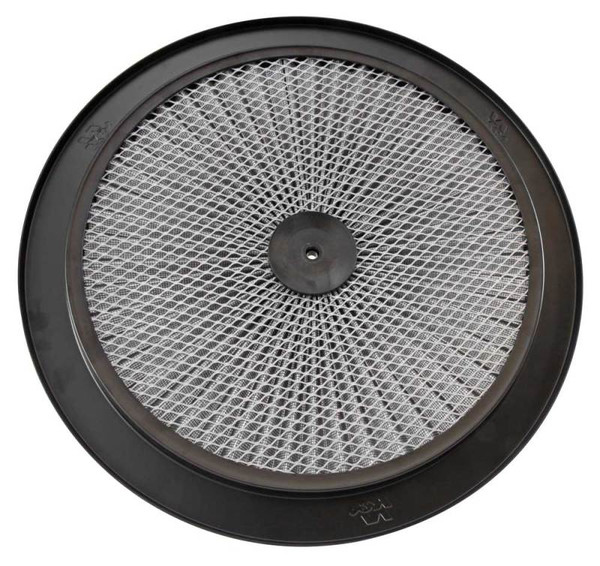 K&N X-Stream Top Filter 14in OD Black Round Lid - 66-1400R