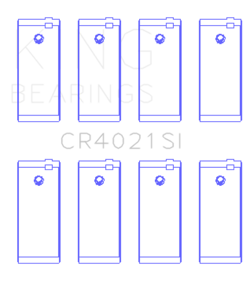 King Engine Bearings Escort 1.9 1987/89 (Size +0.50mm) Connecting Rod Bearing Set - CR4021SI0.5
