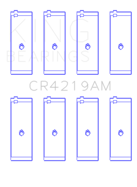 King Engine Bearings Toyota 1Rz (Size +0.75mm) Connecting Rod Bearing Set - CR4219AM0.75