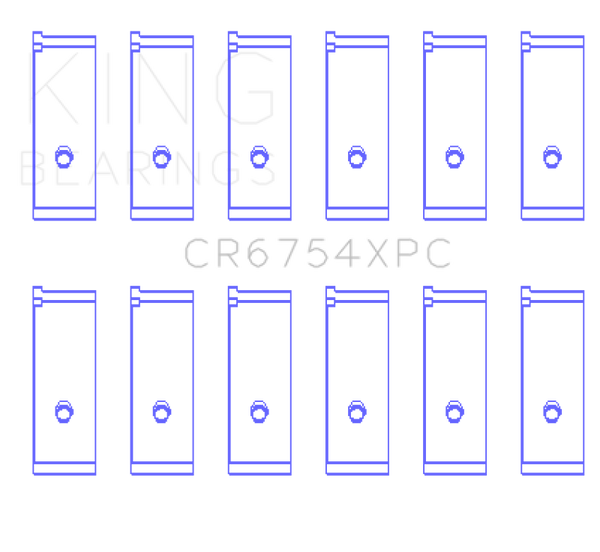 King Toyota2JZGE/2JZGTE 3.0L (Size STD) pMaxKote Performance Rod Bearing Set - CR6754XPC