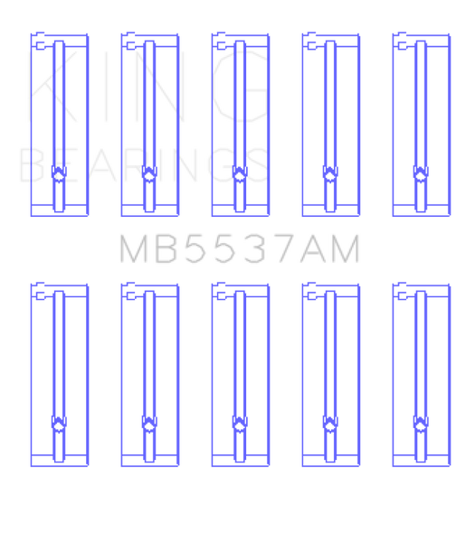King Ford/Kia/Mazda DOHC 16 Valve/SOHC 8 Valve/SOHC 16 Valve (Size STD) Main Bearing Set - MB5537AM