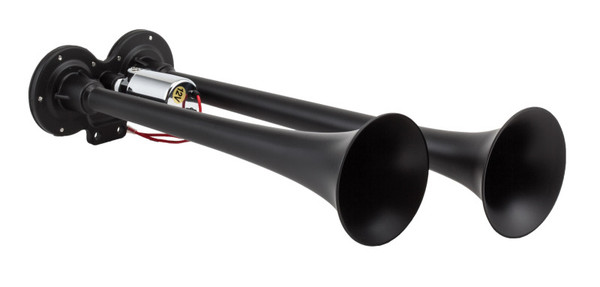 Kleinn Black Dual Horn/ 15In/12.25In - XCR2.0 Coated Zinc Alloy - 102-1