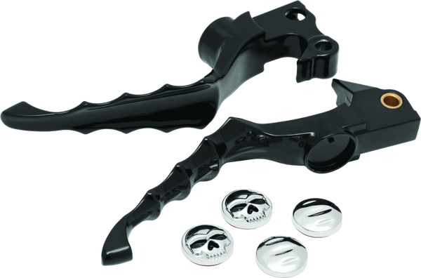 Kuryakyn Zombie Levers 04-13 XL Models Gloss Black - 1092