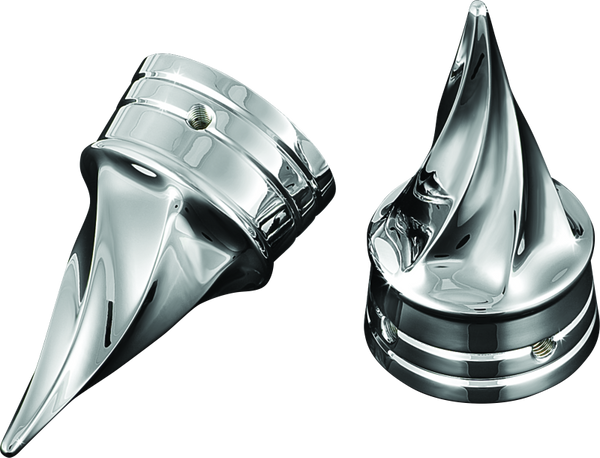 Kuryakyn Twisted Axle Caps Chrome - 1217