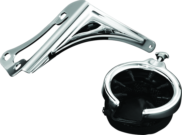 Kuryakyn Passenger Drink Holder With Basket 98-13 Touring Right Side Chrome - 1482