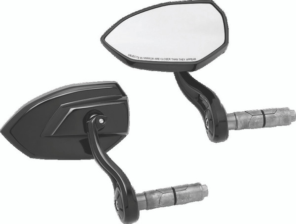 Kuryakyn Phantom Bar End Mirror Gloss Black - 1959