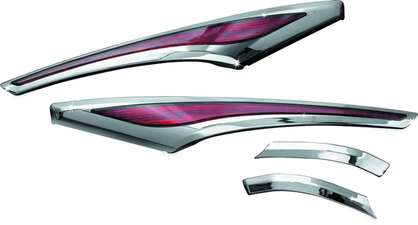 Kuryakyn L.E.D. Saddlebag Accent Swoops 12-17 GL1800 Chrome - 3232