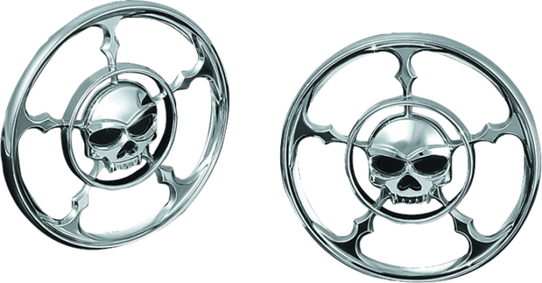 Kuryakyn Zombie Speaker Grills Chrome - 3787