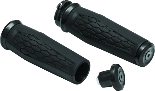Kuryakyn Hex Grips Dual Cable Black - 5921