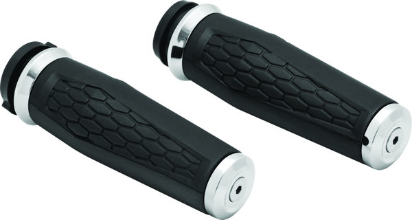 Kuryakyn Hex Grips Thottle-By-Wire Chrome - 5922