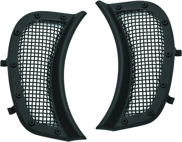 Kuryakyn Mesh Headlight Vent Accents Black - 6519