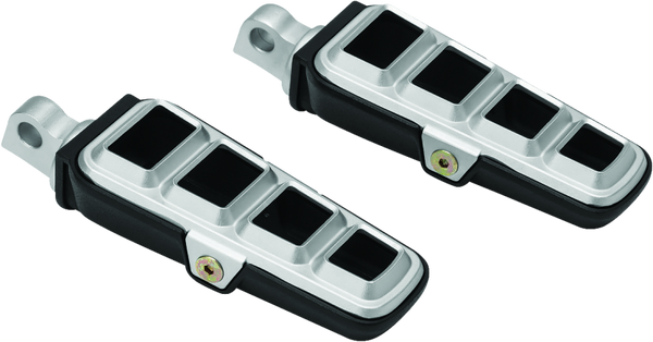 Kuryakyn Dillinger Pegs With Male Mount Adapter Silver - 6666