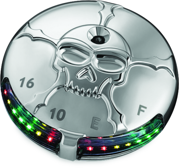 Kuryakyn Zombie Fuel & Battery Gauge Chrome - 7357