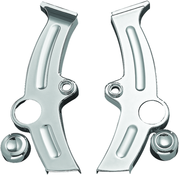 Kuryakyn Boomerang Frame Covers For 00-07 Softail Chrome - 7851