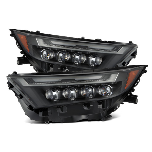 AlphaRex 19-23 Toyota RAV4 NOVA LED Projector Headlights Black - 880858