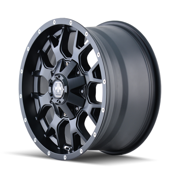 Mayhem 8015 Warrior 20x9 / 6x135 BP / 0mm Offset / 106mm Hub Matte Black Wheel - 8015-2937MB